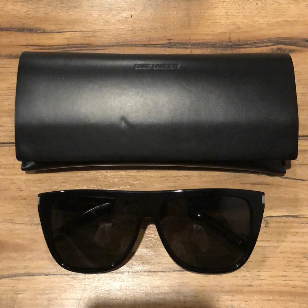 SAINT LAURENT NEW WAVE 1 SUNGLASSES BLACK